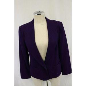 Vintage Pendleton Womens Size 6 Purple 100% Wool Pendleton Blazer Jacket USA